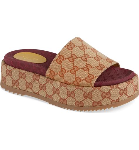 gucci slip ons sandals|Gucci slippers women.